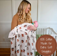 Load image into Gallery viewer, Life is better in boots baby muslin swaddle blanket