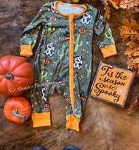 Load image into Gallery viewer, Spooky western Halloween baby sleeper