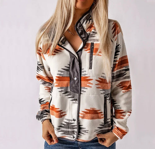 Aztec fleece jacket