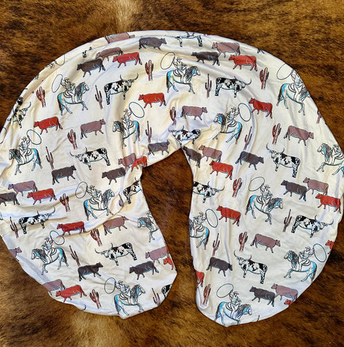 Wild Wild West baby boppy pillow cover