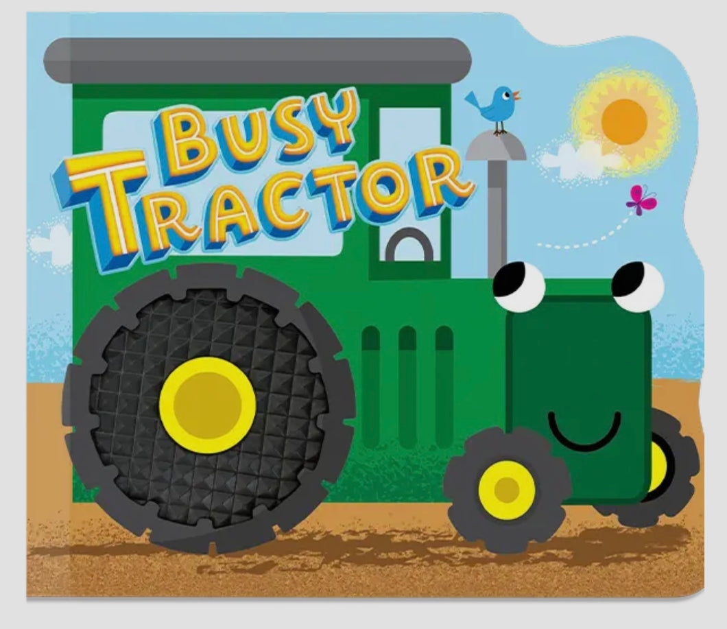 Busy tractor kids book