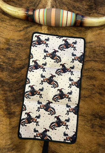 Buckin horse on the go baby changing pad