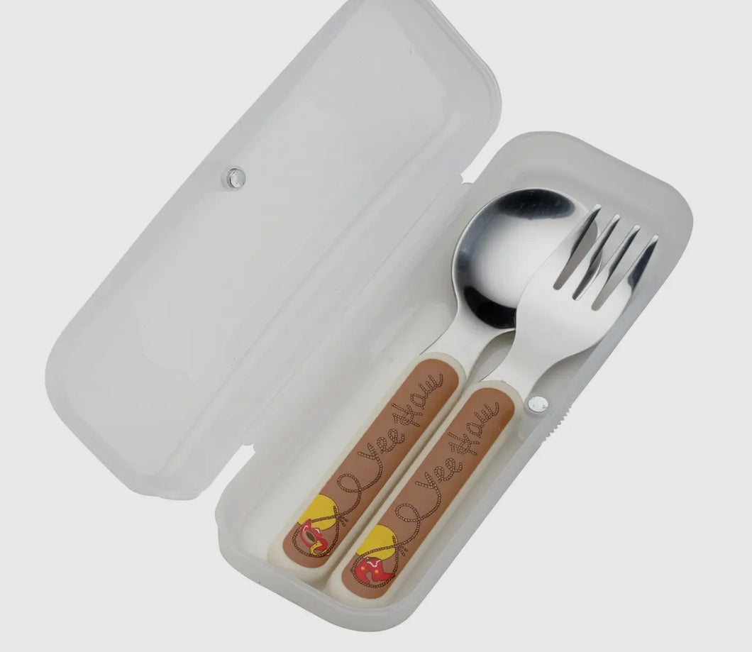 Yeehaw kids silverware set