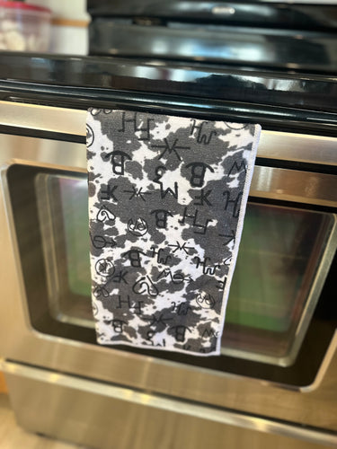 Cowprint brand hand towel