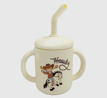 Load image into Gallery viewer, Howdy cowgirl kids sippy cup