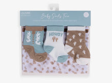 Load image into Gallery viewer, Howdy baby sock set