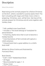Load image into Gallery viewer, Christmas on the farm kids book
