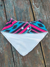Load image into Gallery viewer, Retro cowgirl baby drool bandanna