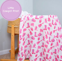 Load image into Gallery viewer, Let’s go girls baby muslin swaddle blanket