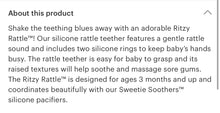 Load image into Gallery viewer, Highlander cow teething rattle