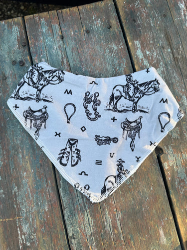 Ranch life baby drool bandanna