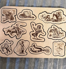 Load image into Gallery viewer, Western life kids wood puzzle