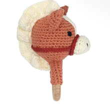 Load image into Gallery viewer, Knit plush horse baby rattle