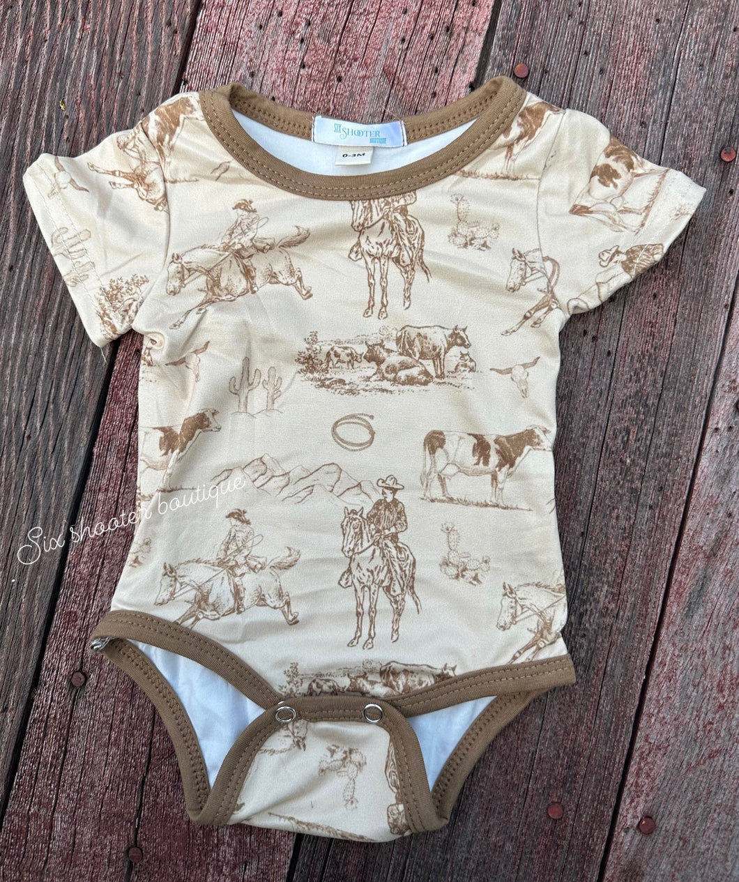 Wild West baby onesie (sale)