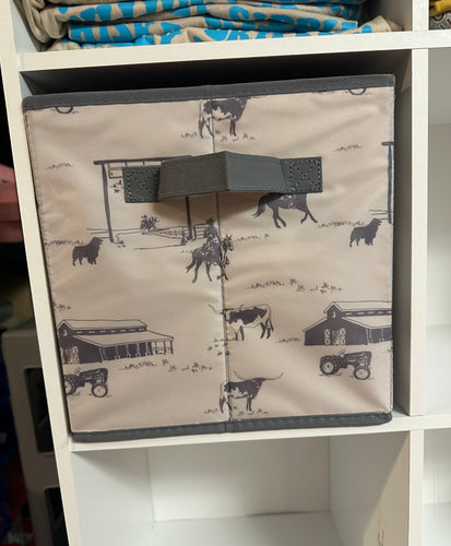 Ranch life storage bin
