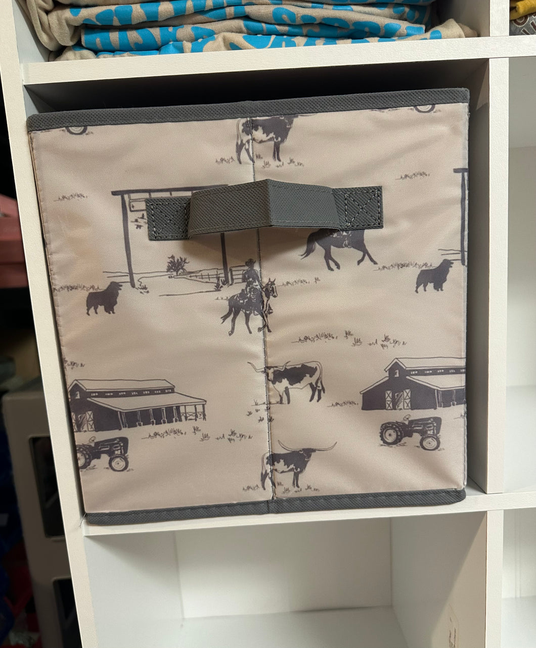 Ranch life storage bin
