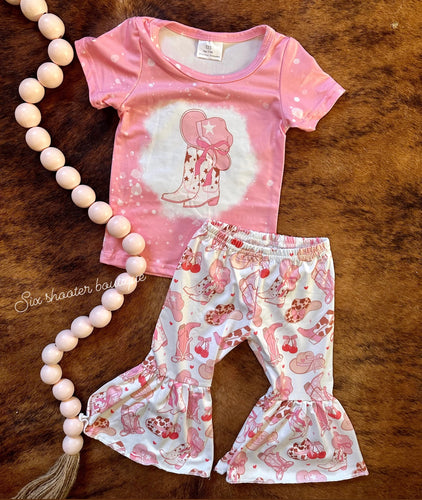 Cowgirl boots bell set