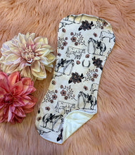Load image into Gallery viewer, Cowgirl life baby burp cloth