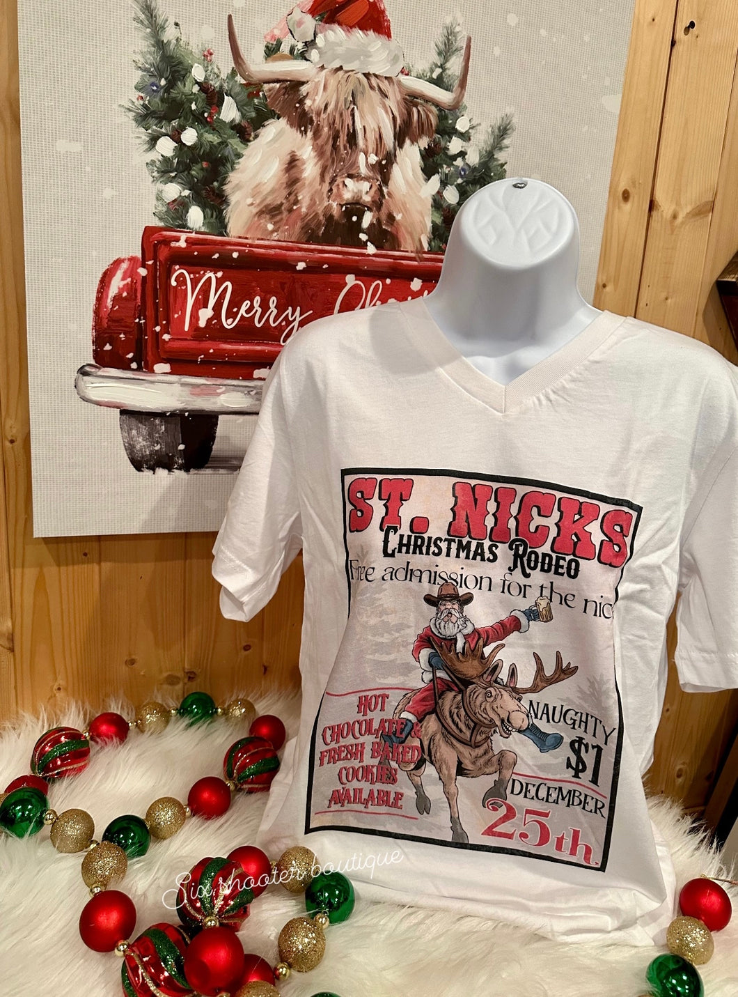 Christmas rodeo tee (sale)