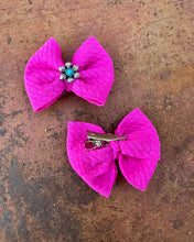 Load image into Gallery viewer, Pink cluster piggy hair bows