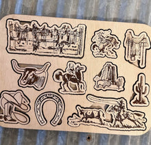 Load image into Gallery viewer, Saddle up Cowkid wood puzzle