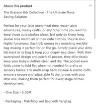 Load image into Gallery viewer, Blue farm long sleeve bib