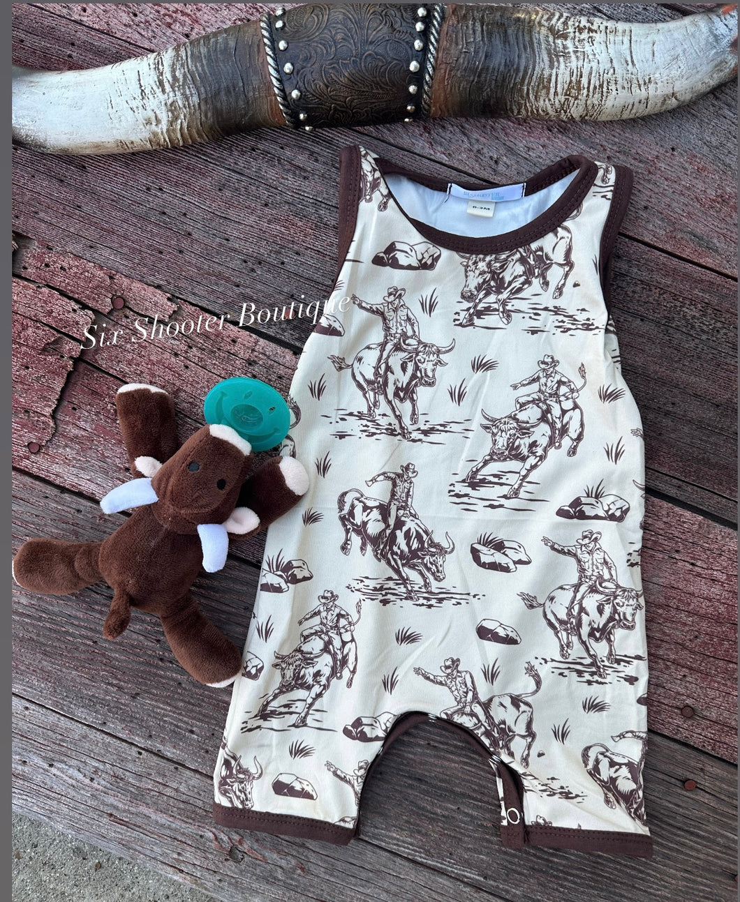 Bullrider baby romper