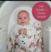 Load image into Gallery viewer, Oink oink baby swaddle blanket