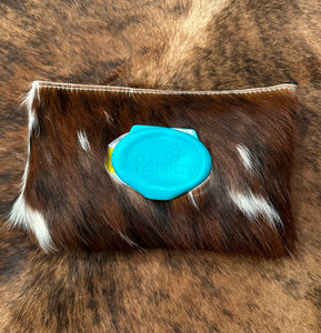 Cowhide baby wipes case