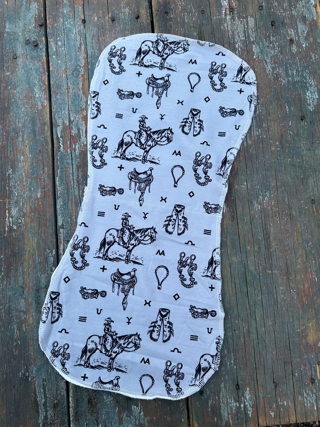 Ranch life baby burp cloth