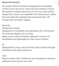 Load image into Gallery viewer, Life is better in boots baby crib sheet
