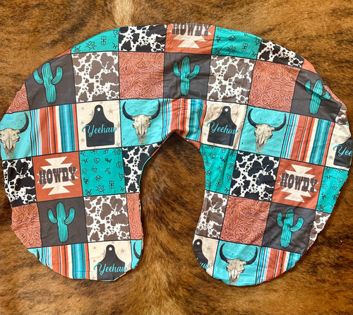 Howdy baby boppy pillow cover