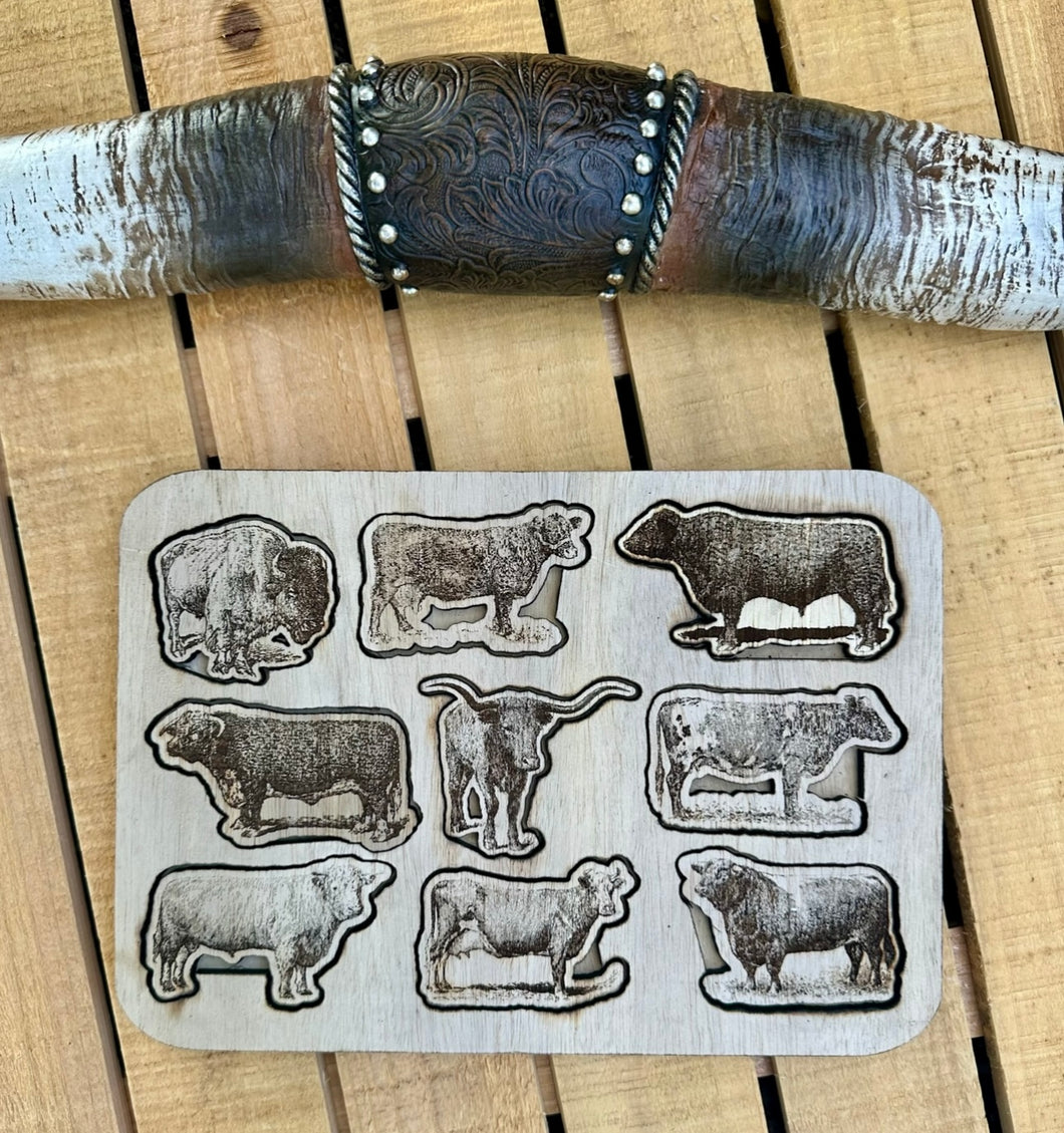 Cow kids puzzle