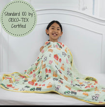 Load image into Gallery viewer, Little farmer baby/toddler muslin blanket