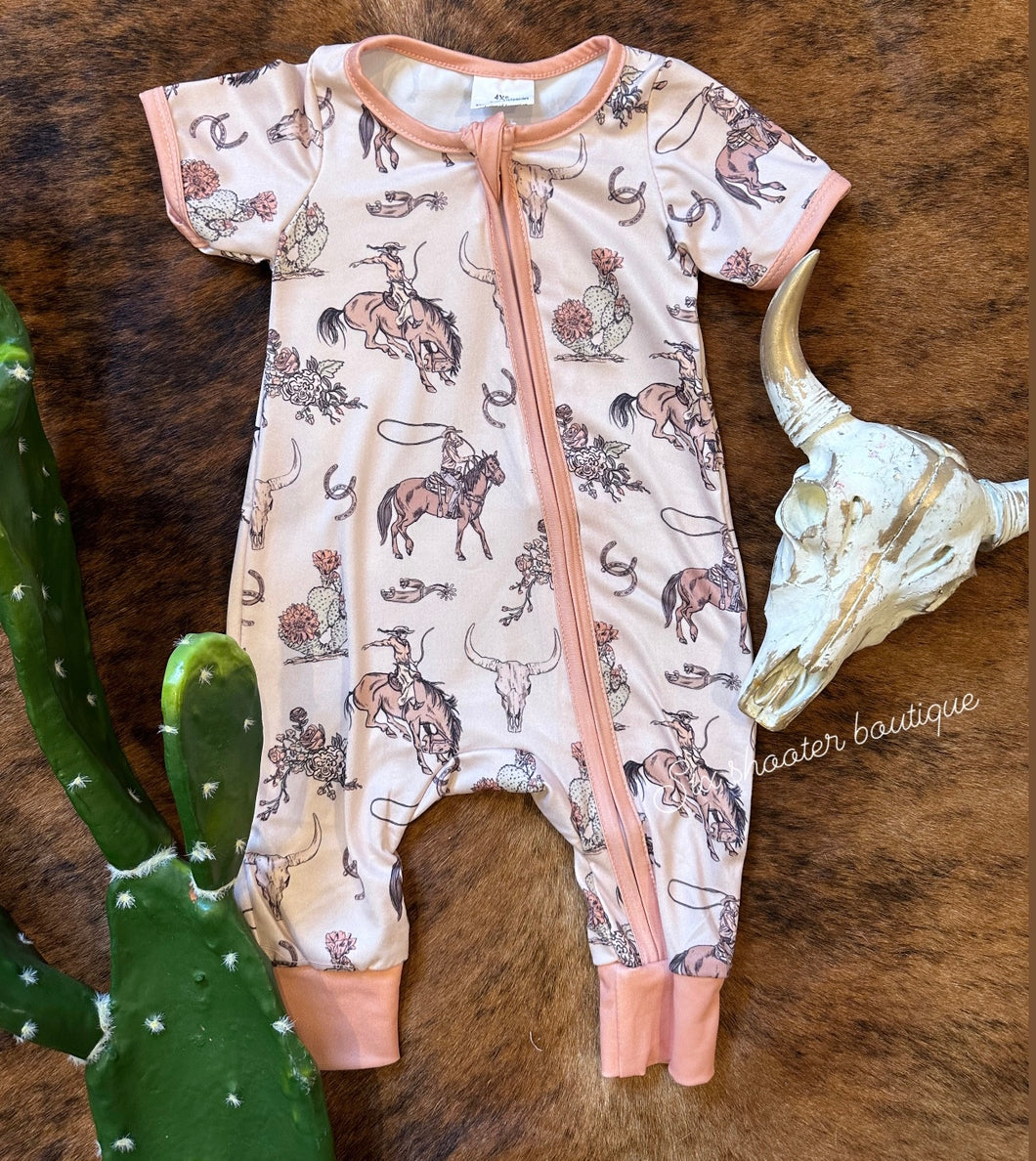 Ranch life baby short sleeve sleeper