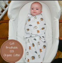 Load image into Gallery viewer, Life is better in boots baby sleep swaddle
