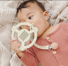 Load image into Gallery viewer, Howdy howdy teething ring with paci clip