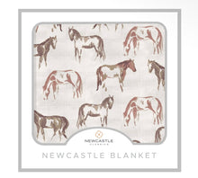 Load image into Gallery viewer, Wild horses bamboo blanket