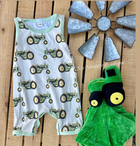Tractor baby romper (sale)