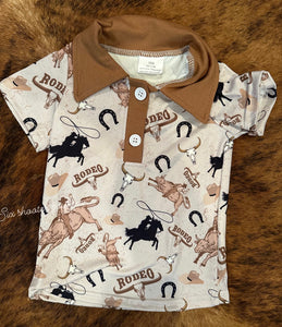 Rodeo baby polo tee (sale)