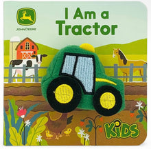 Load image into Gallery viewer, I am a tractor finger puppet book