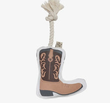 Load image into Gallery viewer, Cowboy boot dog toy