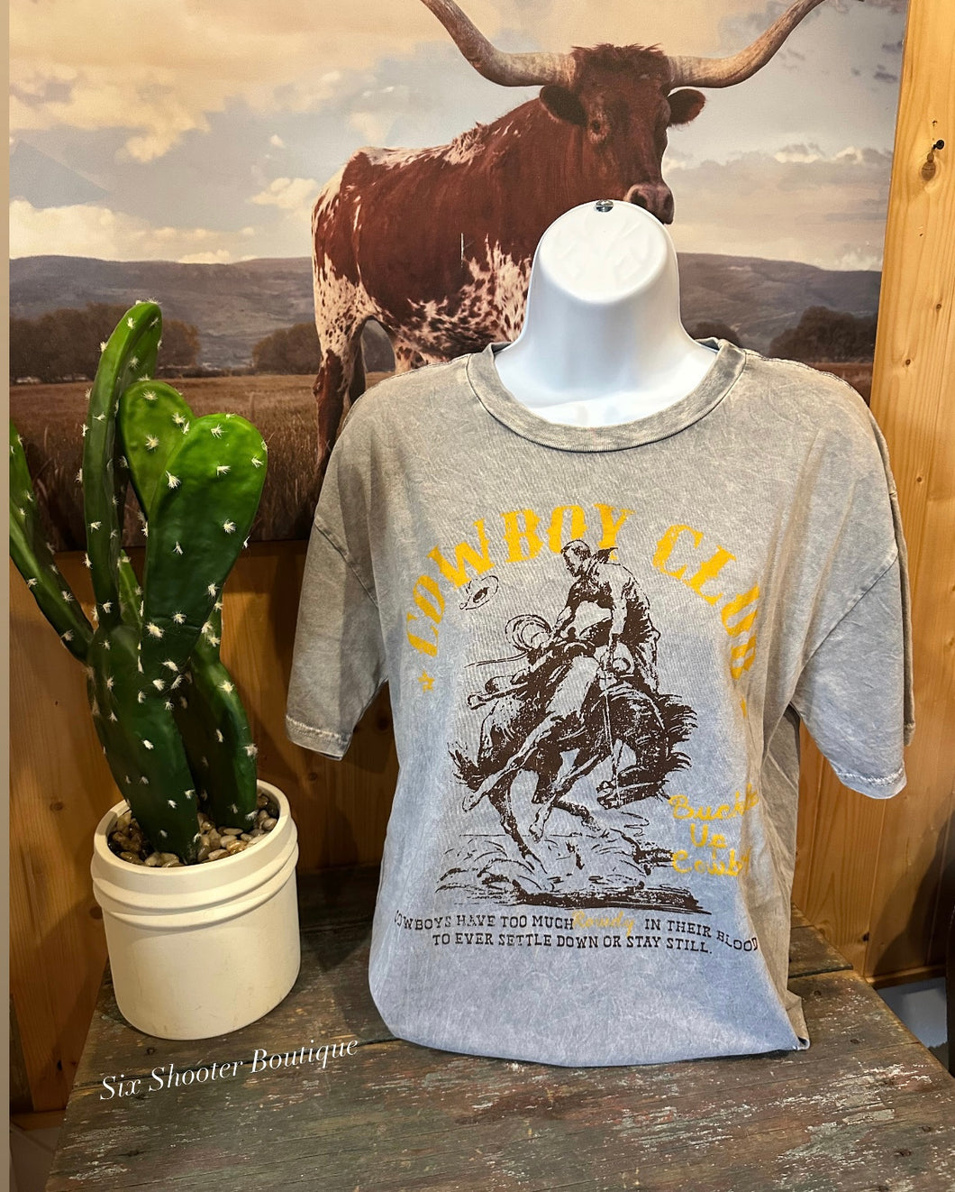 Cowboy club tee