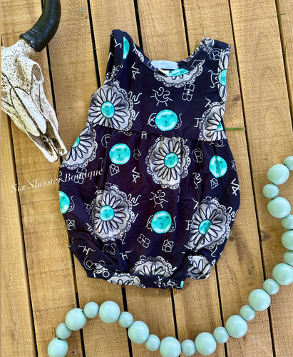 Concho baby romper (sale)