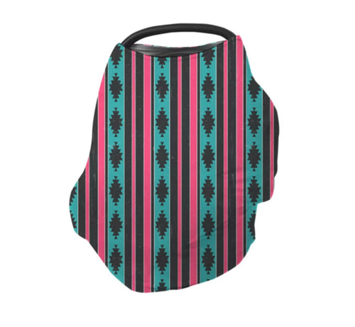 Retro Aztec car seat cover multi use