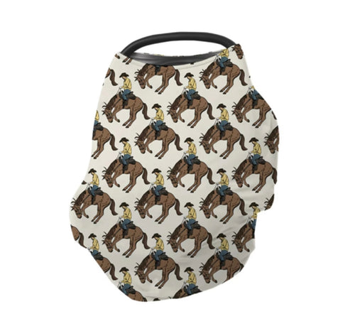Let’s ride cowboy car seat cover multi use
