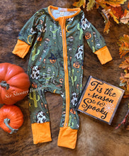 Load image into Gallery viewer, Spooky western Halloween baby sleeper