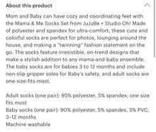 Load image into Gallery viewer, Mama and me sock set