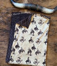 Load image into Gallery viewer, Wild ride baby Minky blanket