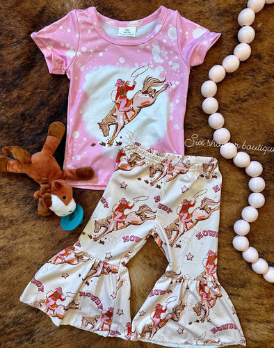 Howdy cowgirl bell set
